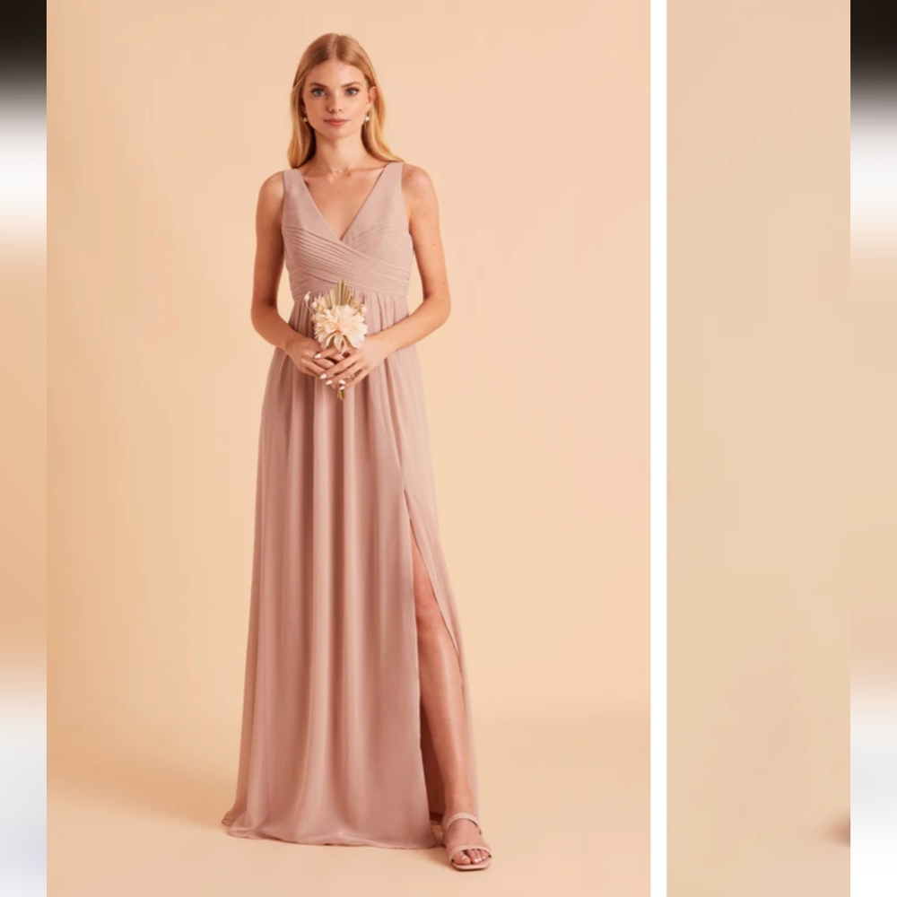 Birdy Grey Laurie Empire Dress Chiffon Taupe- L